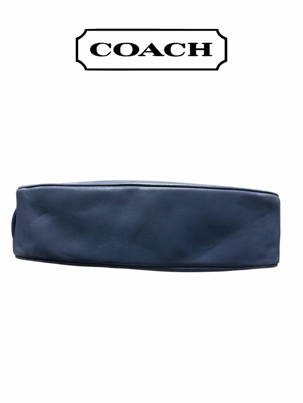 Coach VINTAGE Hampton Demi Blue Leather Shoulder Bag